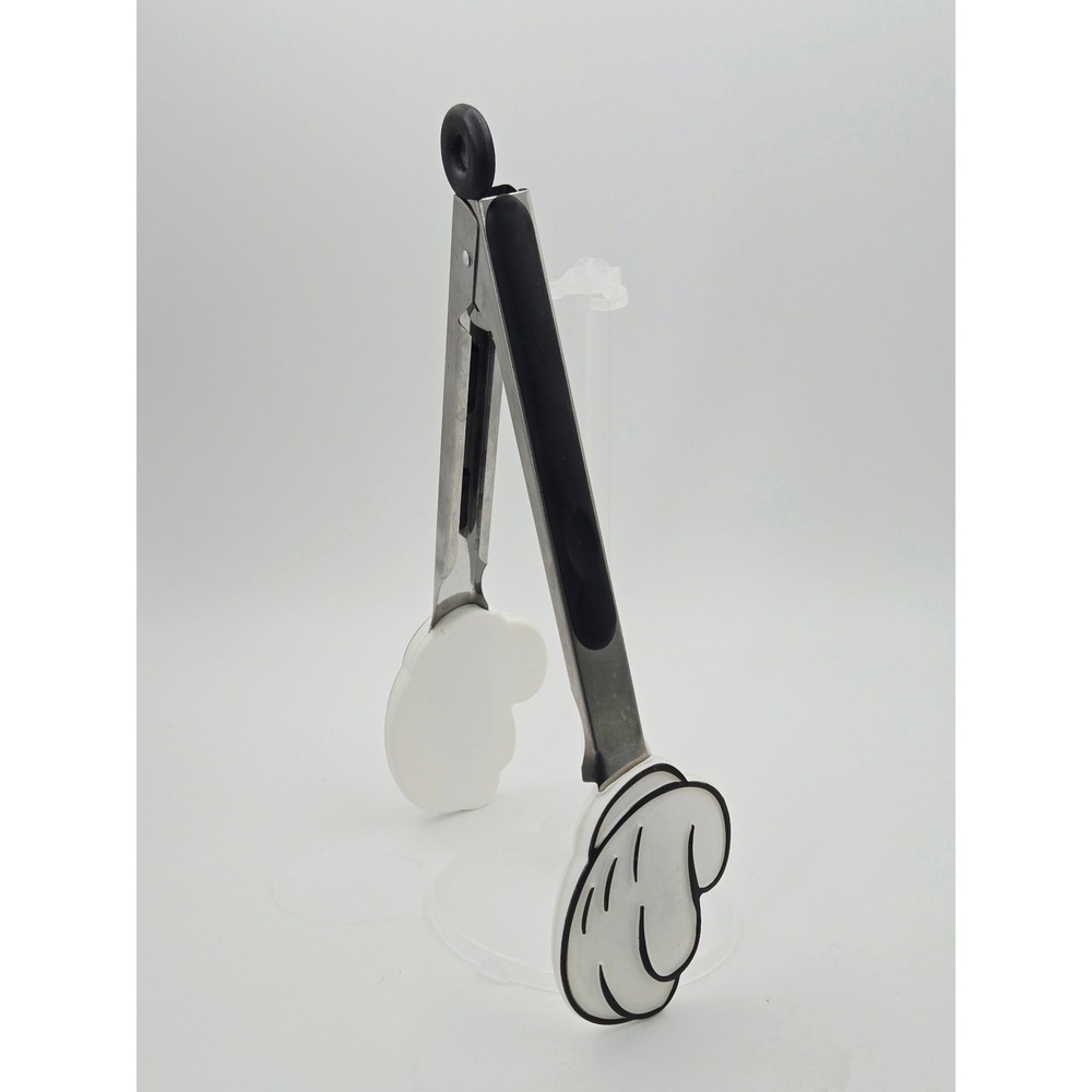 Disney Mickey Mouse Glove Silicone Stainless Steel Kitchen Tongs Black White